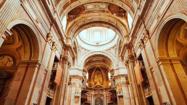 The Basilica of Our Lady and Saint Anthony of Mafra, Palace of Mafra, Lisbon, Portugal