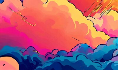 Cartoon Explosion Background