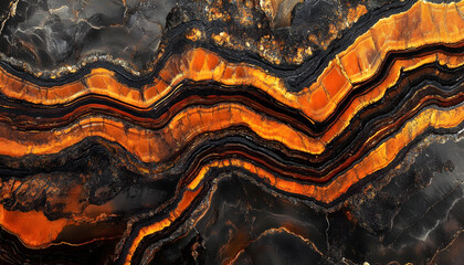 Obraz premium Banded iron mineral pattern illustration