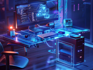 computer in the laboratory