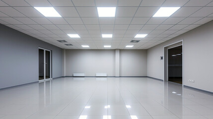 empty corridor in a modern office
