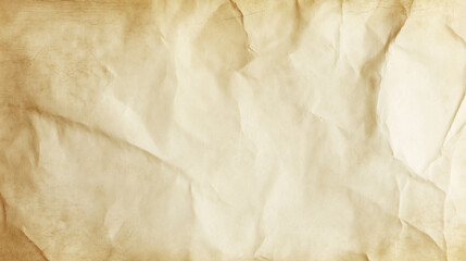 Vintage parchment paper background with subtle stains and creases