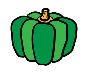 Simple and cute pumpkin illustration