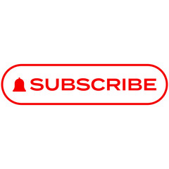Obraz premium Youtube subscribe button for social media