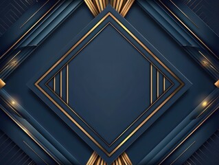 A sophisticated geometric pattern featuring dark tones and golden accents, perfect for modern design projects and backgrounds.