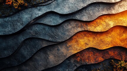 Earth Textures Collage in Abstract Artistic Background, Ideal for Nature and Texture-Themed Designs, Generative AI