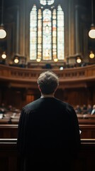 Obraz premium lawyer in the law court