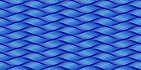 Abstract Blue Wave Pattern