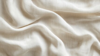 Light beige linen texture. Fabric background