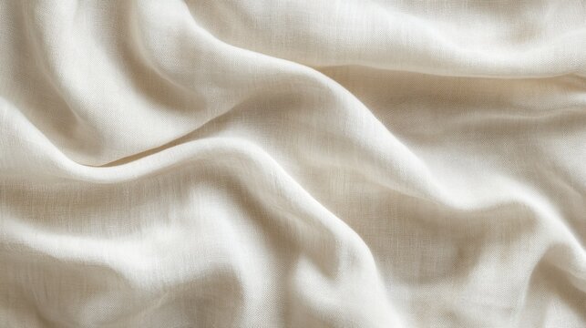 Light beige linen texture. Fabric background