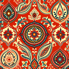 pattern with flowers, seamless floral pattern