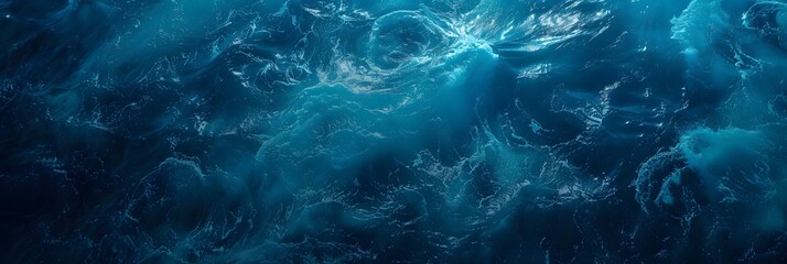 Abstract Blue Water Texture with Ripples and Reflections for Summer Wallpaper