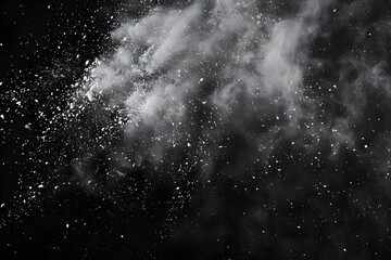 Obraz premium Cosmic nebula swirls in vibrant hues, a celestial dance of stars and stardust across the endless night sky