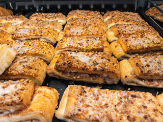 Freshly Baked Pastries with Nut Toppings