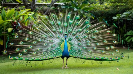 Obraz premium beautiful peacock in Garden