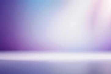 Fototapeta premium Softly Blurred Purple, Blue, and White Background with Shadows for Product Showcase. Made with Generative AI Technology