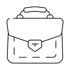 briefcase business consultant bag line icon vector. briefcase business consultant bag sign. isolated contour symbol black illustration