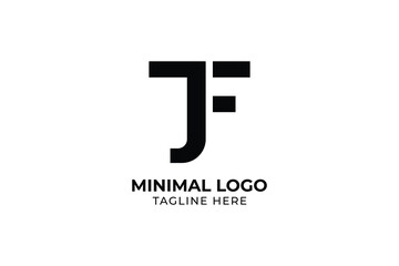 Professional and Minimalist Letter J TJ JT Logo monogram initials letter concept, Letter J logo design with creative concept and business card. Premium Vector