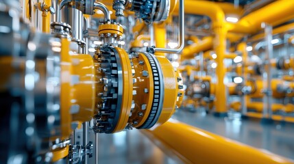 Obraz premium Innovative biomass energy in a cutting-edge plant