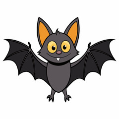 Halloween bat isolated on white background, halloween bat vector illustration, bird on a branch vector art, bats silhouette, bird vector icon, bats on a branch line art, eps