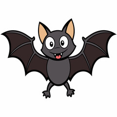 Halloween bat isolated on white background, halloween bat vector illustration, bird on a branch vector art, bats silhouette, bird vector icon, bats on a branch line art, eps