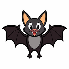 Halloween bat isolated on white background, halloween bat vector illustration, bird on a branch vector art, bats silhouette, bird vector icon, bats on a branch line art, eps
