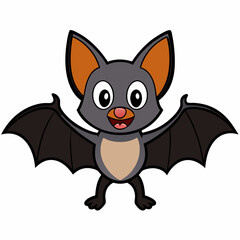 Halloween bat isolated on white background, halloween bat vector illustration, bird on a branch vector art, bats silhouette, bird vector icon, bats on a branch line art, eps