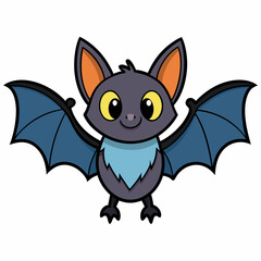 Halloween bat isolated on white background, halloween bat vector illustration, bird on a branch vector art, bats silhouette, bird vector icon, bats on a branch line art, eps