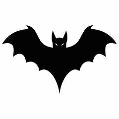 Halloween bat isolated on white background, halloween bat vector illustration, bird on a branch vector art, bats silhouette, bird vector icon, bats on a branch line art, eps