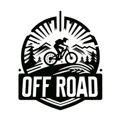 logo offroad mountain bike, sport, vector, editing
