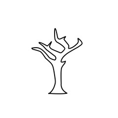 dry tree outline