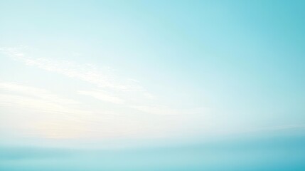 Obraz premium Light blue gradient background with a serene and calming appearance