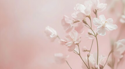 Obraz premium Soft blush pink background with a delicate, feminine touch
