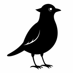 lark isolated on white background, lark vector illustration, bird on a branch vector art, lark silhouette, bird vector icon, Ducks on a branch line art, eps
