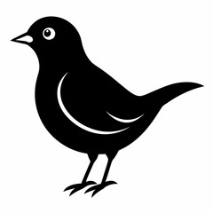 lark isolated on white background, lark vector illustration, bird on a branch vector art, lark silhouette, bird vector icon, Ducks on a branch line art, eps
