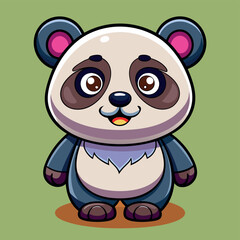 cute panda in various costumes