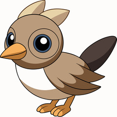 lark isolated on white background, lark vector illustration, bird on a branch vector art, lark silhouette, bird vector icon, Ducks on a branch line art, eps
