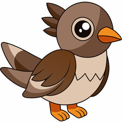 lark isolated on white background, lark vector illustration, bird on a branch vector art, lark silhouette, bird vector icon, Ducks on a branch line art, eps
