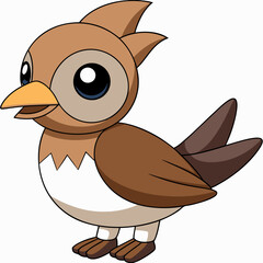 lark isolated on white background, lark vector illustration, bird on a branch vector art, lark silhouette, bird vector icon, Ducks on a branch line art, eps
