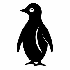 penguin cartoon isolated on white, penguin vector illustration, bird on a branch vector art, penguin silhouette, bird vector icon, penguins on a branch line art, eps