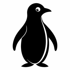 penguin cartoon isolated on white, penguin vector illustration, bird on a branch vector art, penguin silhouette, bird vector icon, penguins on a branch line art, eps