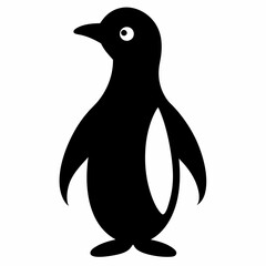 penguin cartoon isolated on white, penguin vector illustration, bird on a branch vector art, penguin silhouette, bird vector icon, penguins on a branch line art, eps