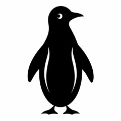 penguin cartoon isolated on white, penguin vector illustration, bird on a branch vector art, penguin silhouette, bird vector icon, penguins on a branch line art, eps
