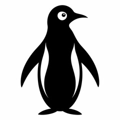 penguin cartoon isolated on white, penguin vector illustration, bird on a branch vector art, penguin silhouette, bird vector icon, penguins on a branch line art, eps