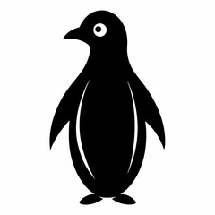penguin cartoon isolated on white, penguin vector illustration, bird on a branch vector art, penguin silhouette, bird vector icon, penguins on a branch line art, eps