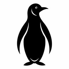penguin cartoon isolated on white, penguin vector illustration, bird on a branch vector art, penguin silhouette, bird vector icon, penguins on a branch line art, eps