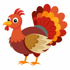 thanksgiving turkey cartoon isolated on white, turkey vector illustration, bird on a branch vector art, turkey silhouette, bird vector icon, turkeys on a branch line art, eps