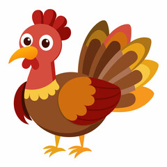 thanksgiving turkey cartoon isolated on white, turkey vector illustration, bird on a branch vector art, turkey silhouette, bird vector icon, turkeys on a branch line art, eps