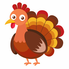 thanksgiving turkey cartoon isolated on white, turkey vector illustration, bird on a branch vector art, turkey silhouette, bird vector icon, turkeys on a branch line art, eps