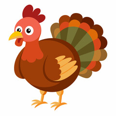 thanksgiving turkey cartoon isolated on white, turkey vector illustration, bird on a branch vector art, turkey silhouette, bird vector icon, turkeys on a branch line art, eps